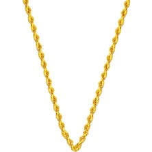 Bilezikci 60 Cm. 14 Ayar Burmalı Halat Altın Zincir