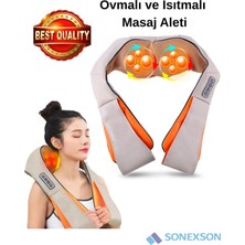 Ovmalı Isıtmalı Masaj Aleti Boyun Sırt Bel Omuz Tüm Vücut Masaj Cihazı
