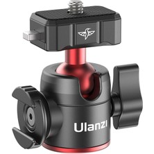 Zuomee Ulanzi Mini Top Başlıklı Montaj Adaptörü 2kg Taşıma Kapasitesi Hızlı Çözülebilir Plakası (Yurt Dışından)