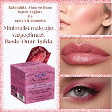 Kuatra Pink Begonia Nemlendirici - Antioksidan Işıltı Veren Balm (Doğal Içerikli Ruj- Allık)