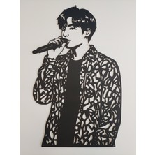 Bts Jeon Jung-Kook Metal Duvar Tablosu