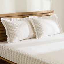 Kaşmir Home Moren %100 Pamuk Tek Kişilik Çarşaf Takımı Bej