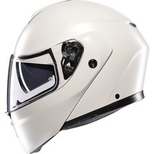 Agv Kask/streetmodular Mono Matt Materıa Whıte