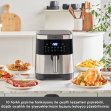 Karaca Gourmet 9L Smart Color Screen Geniş Hazne Inox Airfryer