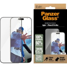 PanzerGlass  Apple iPhone 16 Pro Max Uwf Şeffaf Cam Ekran Koruyucu