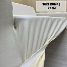 Süet Detaylı Angora Kumaş Tekli Koltuk & Berjer Koltuk Kılıfı