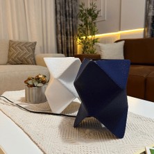 Origami Modern Tasarımlı Şık Abajur |dekoratif Masa Lambası, Yatak Odası, Salon ve Ofis Aydınlatması