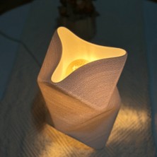 Origami Modern Tasarımlı Şık Abajur |dekoratif Masa Lambası, Yatak Odası, Salon ve Ofis Aydınlatması