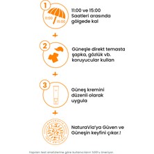 Naturavia Cosmetics 50 + SPF Ve Nemlendirici Yüz Ve Vücut Güneş Kremi - Tüm Cilt Tipleri İçin