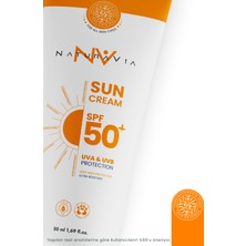 Naturavia Cosmetics 50 + SPF Ve Nemlendirici Yüz Ve Vücut Güneş Kremi - Tüm Cilt Tipleri İçin
