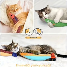 Pettech Kedi Oyuncağı Saury Balığı Zilli
