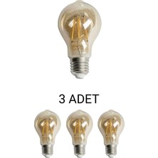 Cata CT-4285 Rustik LED Ampul ST60 4W Amber - 3’lü Paket