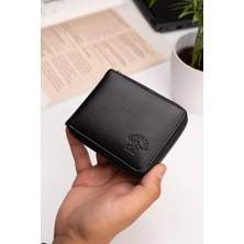 Erkek  Deri Cüzdan ve Kartlık - NEW064 - Siyah