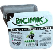 Arestoolive's Bıcımık Yağlı Sele Siyah Zeytin 20 gr x 56 Adet Piknik