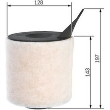 Sardes SA443 Hava Filtresı Bmw 1 Bmw 3 116I 316I