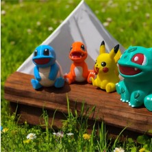 Favori Pokemon Figür Başlangıç Seti (Pikachu,bulbasaur,charmander,squirtle)