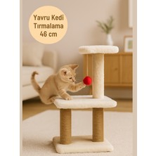 Peluş Dokulu Yavru Kedi Için 46 cm Kedi Tırmalama Tahtası Soft Sevilen Renkler