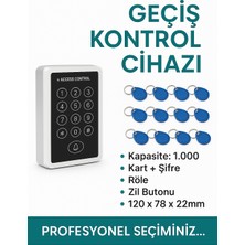 Linas Kartlı Şifreli Kapı Açma Okuyucu Proximity İç Ortam  12 Adet Kart