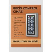 Linas Kartlı Şifreli Kart Okuyucu Metal Proximitiy Dış Ortam