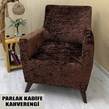 Parlak Kadife Kumaş Tekli Koltuk & Berjer Koltuk Kılıfı