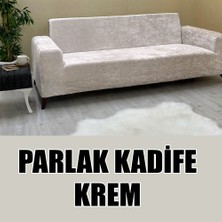 Parlak Kadife Kumaş Üçlü & Çekyat Koltuk Kılıfı