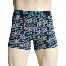 Kenn Paul 3'lü Erkek Desenli Pamuklu Lüks Boxer
