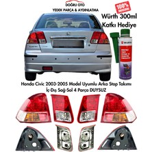 Honda Civic 2003-2005 Vtec Uyumlu Stop Takımı + Würth Katkı Hediye