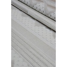 30837 Mango / Iskandinav Tarzı Halı / Salon Halısı / Oturma Odası Halısı / Krem / Halı