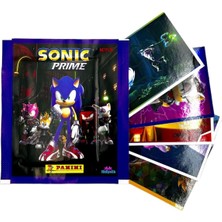 Panini Sonic Prime Sticker Çıkartma Koleksiyonu 20 Paket (100 Adet Sticker)