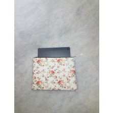 Hozeyethnic Shop Laptop Macbook Uyumlu Tablet Ipat Kılıfı Bilgisayar Kılıfı Güldesenli