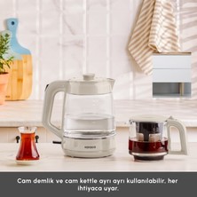 Karaca Glass Tea Xl 2 In 1 Cam Çay Makinesi Starlight