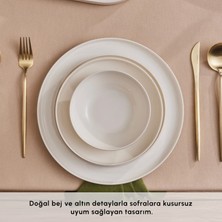Karaca Stream Bone Light Bach 29 Parça 6 Kişilik Yemek Takımı Gold