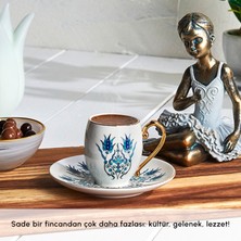 Karaca İznik 6 Kişilik Kahve Fincan Takımı 80 ml
