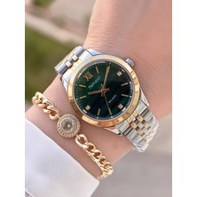 Ferrucci Çelik Kordon Kararma Renk Atma Yapmaz Kadın Kol Saati+Bileklik F.03536.04