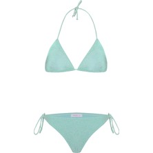 Aquella Lurex Fitilli Üçgen Bikini Takım