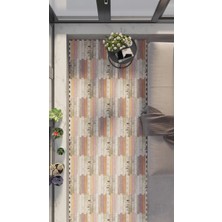 Dijital Baskılı Mermer Desenli Balkon Halısı Yolluk Yapboz  Puzzle Japon Halı