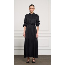 Nuss Elbise Siyah 2044