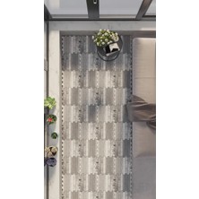 Dijital Baskılı Mermer Desenli Balkon Halısı Yolluk Yapboz  Puzzle Japon Halı