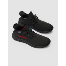 Cabani Özel Tasarım Lupercus Triko Erkek Sneaker Ayakkabı 329B1438  Siyah