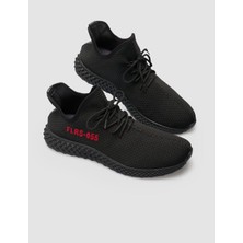 Cabani Özel Tasarım Lupercus Triko Erkek Sneaker Ayakkabı 329B1438  Siyah