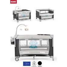 Kanz Sleepside +Plus Anne Yanı Park Yatak Siyah - Yatak