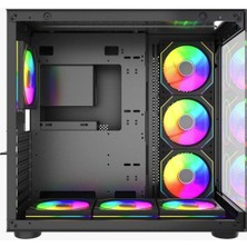 Mert Bilişim Mertbilişim Börüv1 Ryzen 5 1600 RX570 8gb 16GB Ram 512GB M2 SSD Akvaryum Oyuncu Kasası Masaüstü Bilgisayar