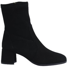 Pahabu Poletto  Hakiki Deri Sıyah Bot Topuklu 7734 05 S