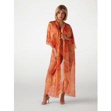 Guess Kadın Turuncu Uzun Kimono