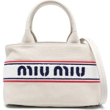 Canvas Embroidered Logo Tote Bag