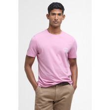 Barbour Cranmer Logo T-Shirt PI76 True Pink