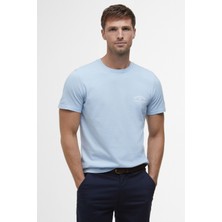 Barbour Cranmer Logo T-Shirt BU61 Ocean Sky