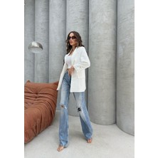 Beyaz Blazer Ceket