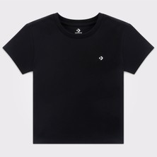 Converse Slim Fit Kadın Siyah T-Shirt.001