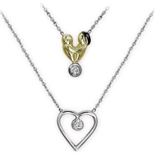 Pırlanta Anne Çocuk Kolye